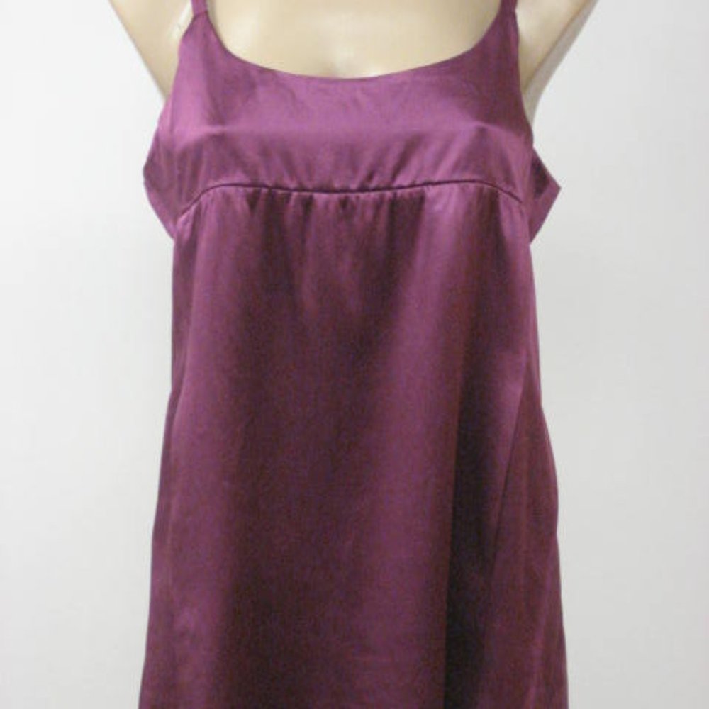 EILEEN FISHER Silk Crepe Back Catin Cami Top